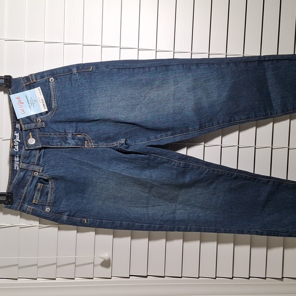 Cat and Jack Girls High-Rise Pull-on ankle straight  jeans size 10 - Picture 2 of 4